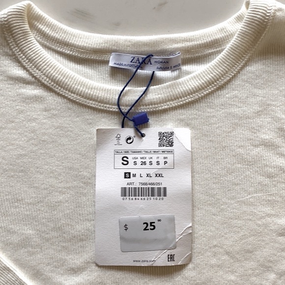 Zara Rib Long Sleeve Round Neck Shirt - Picture 3 of 6